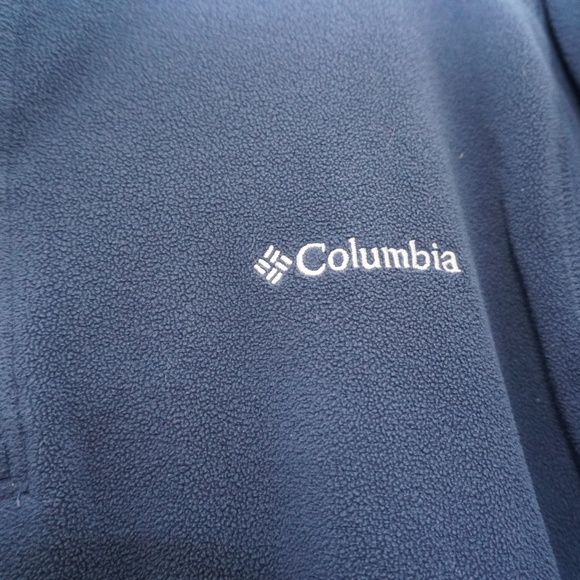 Columbia men's Half zip Blue Fleeece jacket Med - Picture 3 of 4